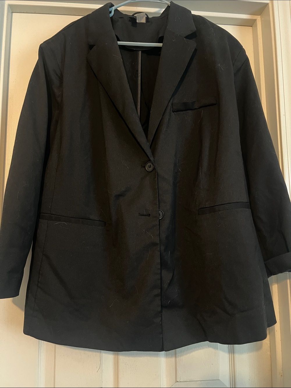 Divided by H&M Black Single-Breasted Women’s over-sized Blazer with shoulder pad